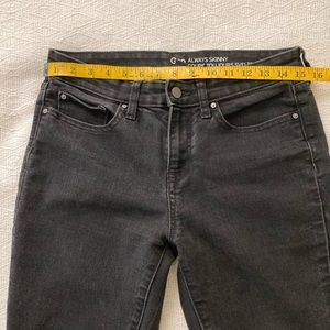 Gap skinny jeans washed black 6/28
